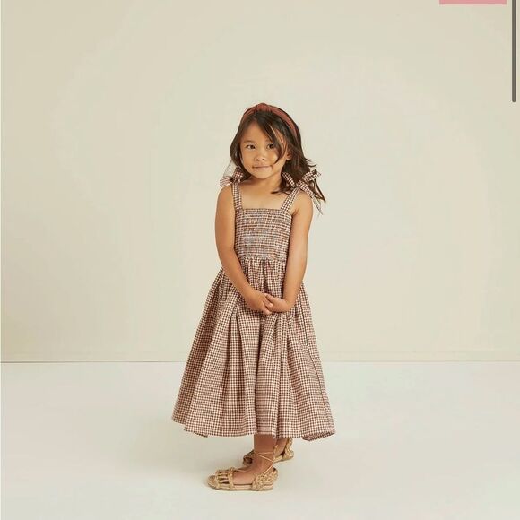 Rylee + Cru IVY DRESS IN REDWOOD GINGHAM 6/7 NWT - Picture 1 of 7